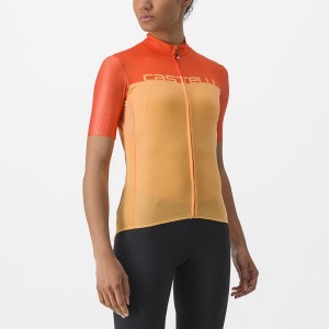 Dámské Dres Castelli VELOCISSIMA Oranžové Tmavě Červené | GXH683120