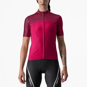 Dámské Dres Castelli VELOCISSIMA Červené Vínové | GVI039278