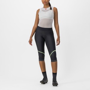 Dámské Legíny Castelli VELOCISSIMA THERMAL KNICKER Černé Mátově Zelená Černé | CFM423561