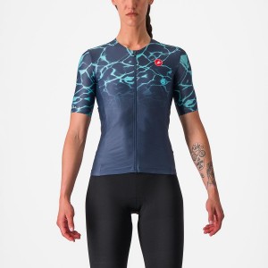 Dámské Obleky Castelli FREE SPEED 2 W RACE TOP Blankyt Světle Tyrkysové | LFO802359