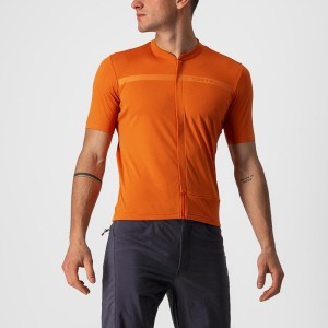 Pánské Dres Castelli UNLIMITED ALLROAD Oranžové Červené | HMJ186370