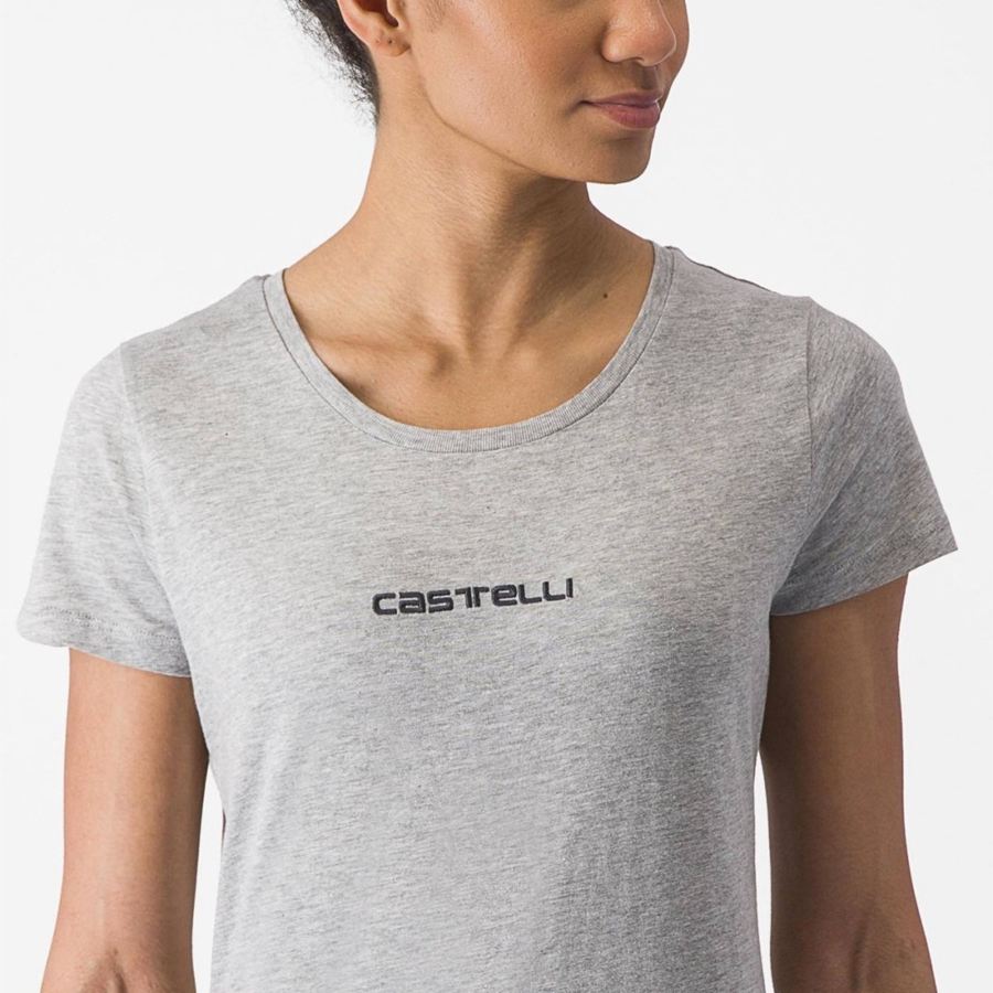 Dámské Casual Castelli CASTELLI CLASSICO W TEE Světle Šedé | KQW518469