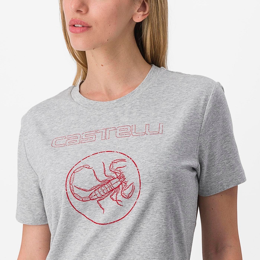 Dámské Casual Castelli PEDALARE TEE Hnědožlutý Šedé | PLZ124093