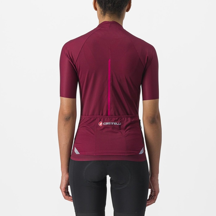 Dámské Dres Castelli ENDURANCE W Vínové | VUC041397