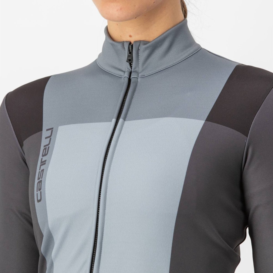 Dámské Dres Castelli UNLIMITED W THERMAL Černé Šedé | INS821073