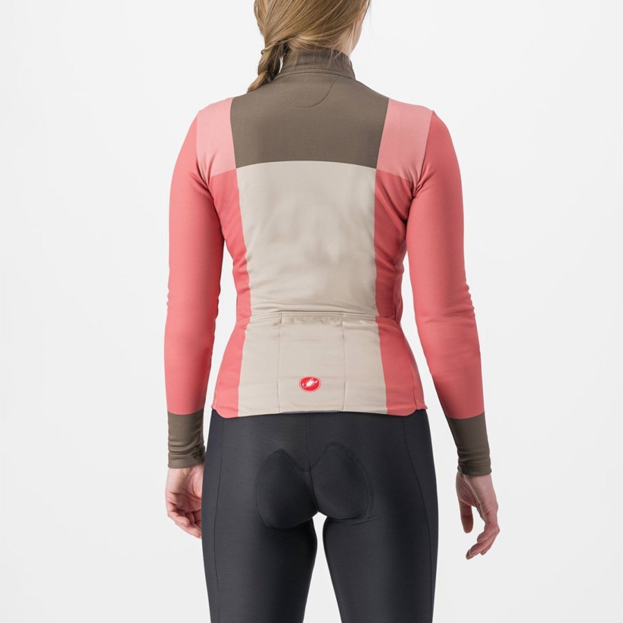 Dámské Dres Castelli UNLIMITED W THERMAL Červené | QIP456132