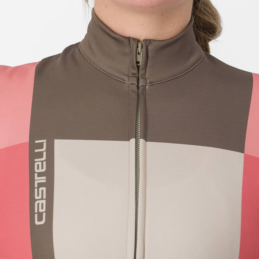 Dámské Dres Castelli UNLIMITED W THERMAL Červené | QIP456132