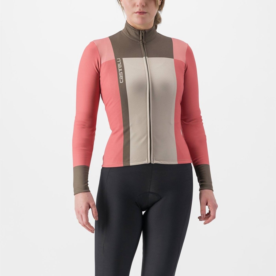 Dámské Dres Castelli UNLIMITED W THERMAL Červené | QIP456132