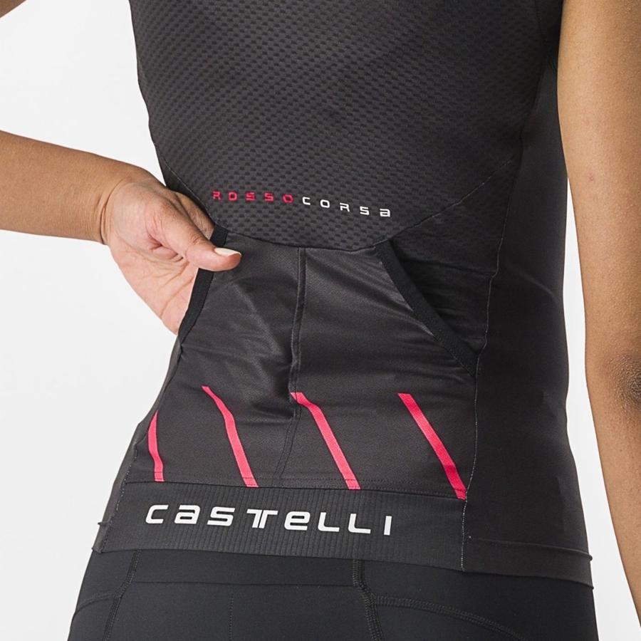 Dámské Obleky Castelli FREE 2 W TRI SINGLET Černé | UFT194328