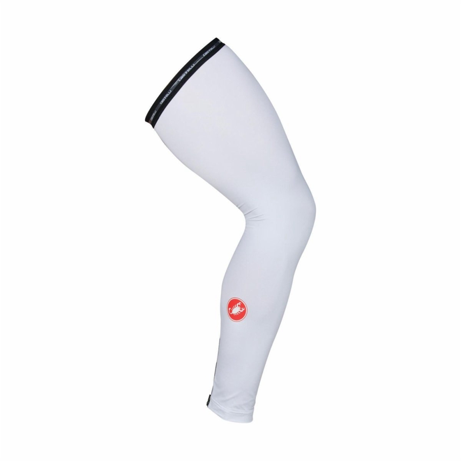 Dámské Oteplovač Nohou Castelli UPF 50 + LIGHT LEG SLEEVES Bílé | PBV731986