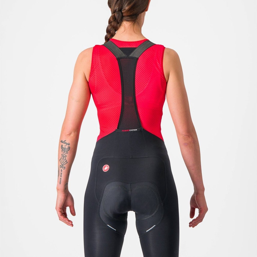 Dámské Základní Vrstva Castelli PRO MESH W SLEEVELESS Červené | SDW308216