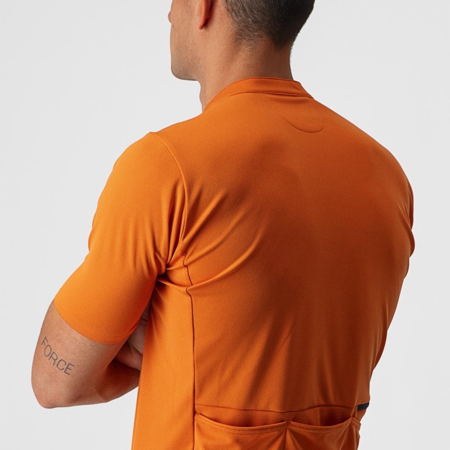 Pánské Dres Castelli UNLIMITED ALLROAD Oranžové Červené | HMJ186370