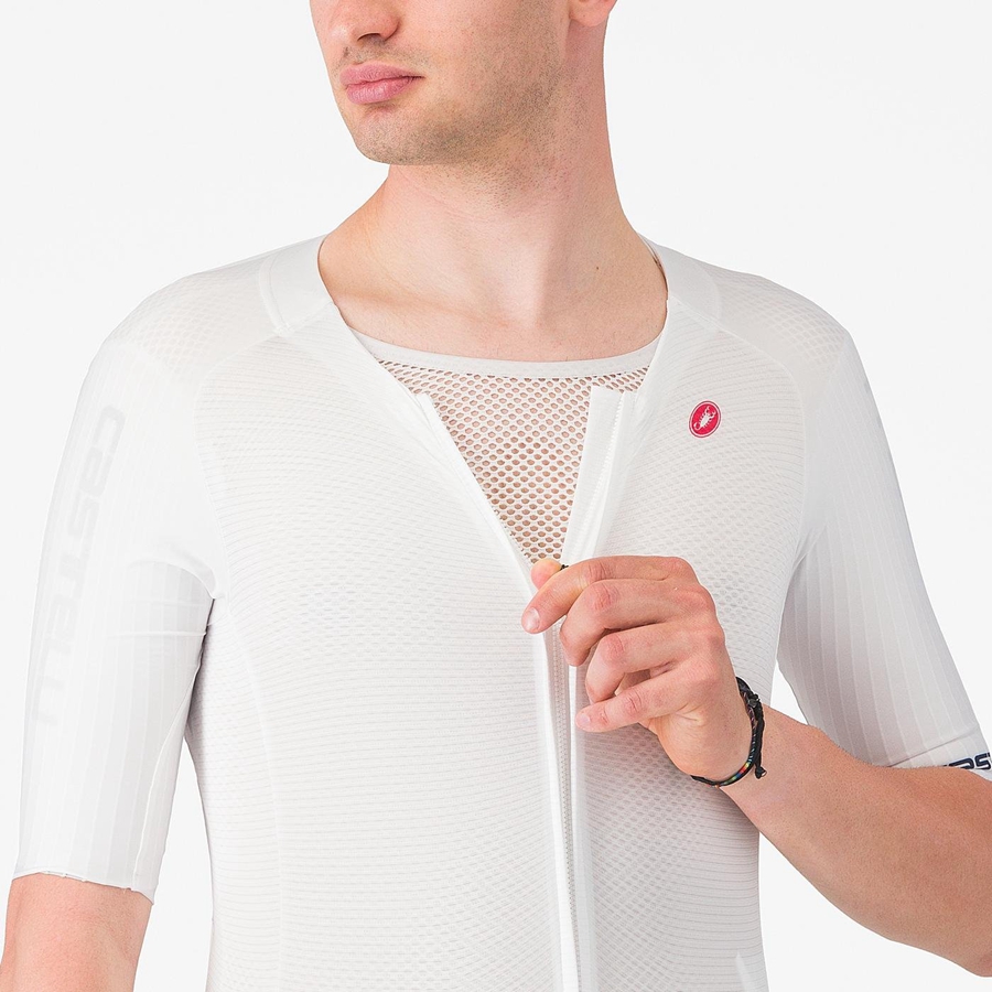 Pánské Speedsuit Castelli SANREMO BTW X2 Bílé Blankyt | SGQ562473