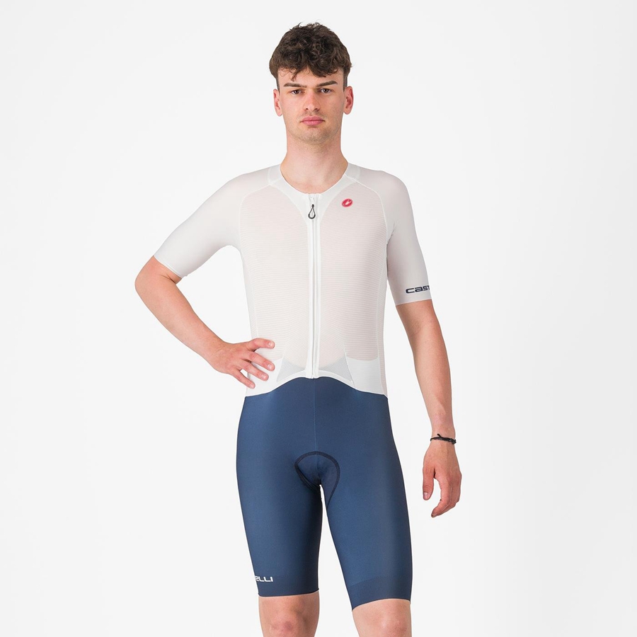 Pánské Speedsuit Castelli SANREMO BTW X2 Bílé Blankyt | SGQ562473