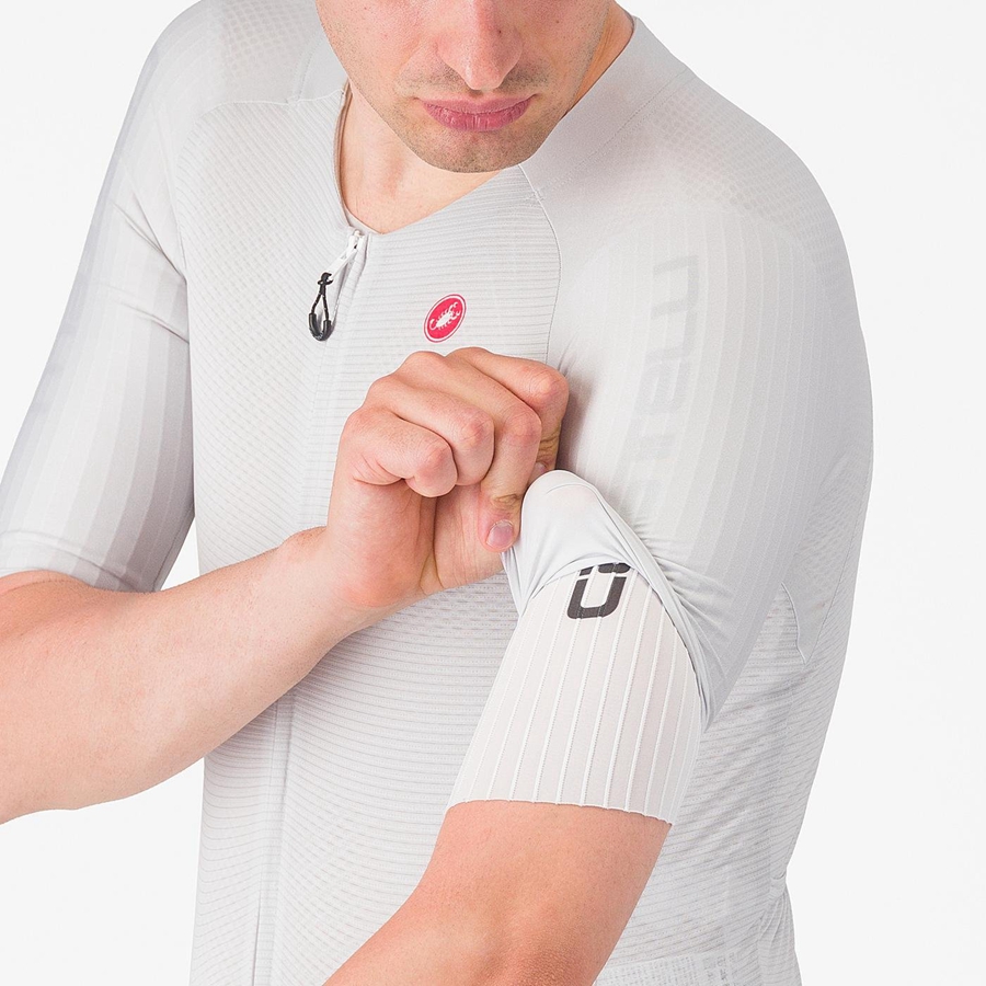 Pánské Speedsuit Castelli SANREMO BTW X2 Stříbrné Šedé Vínové | RSX730921