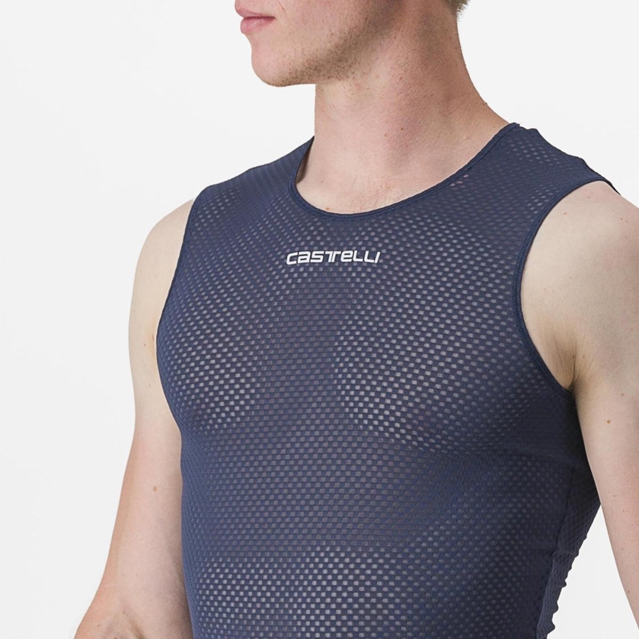 Pánské Základní Vrstva Castelli PRO MESH 2.0 SLEEVELESS Blankyt | CIZ307692