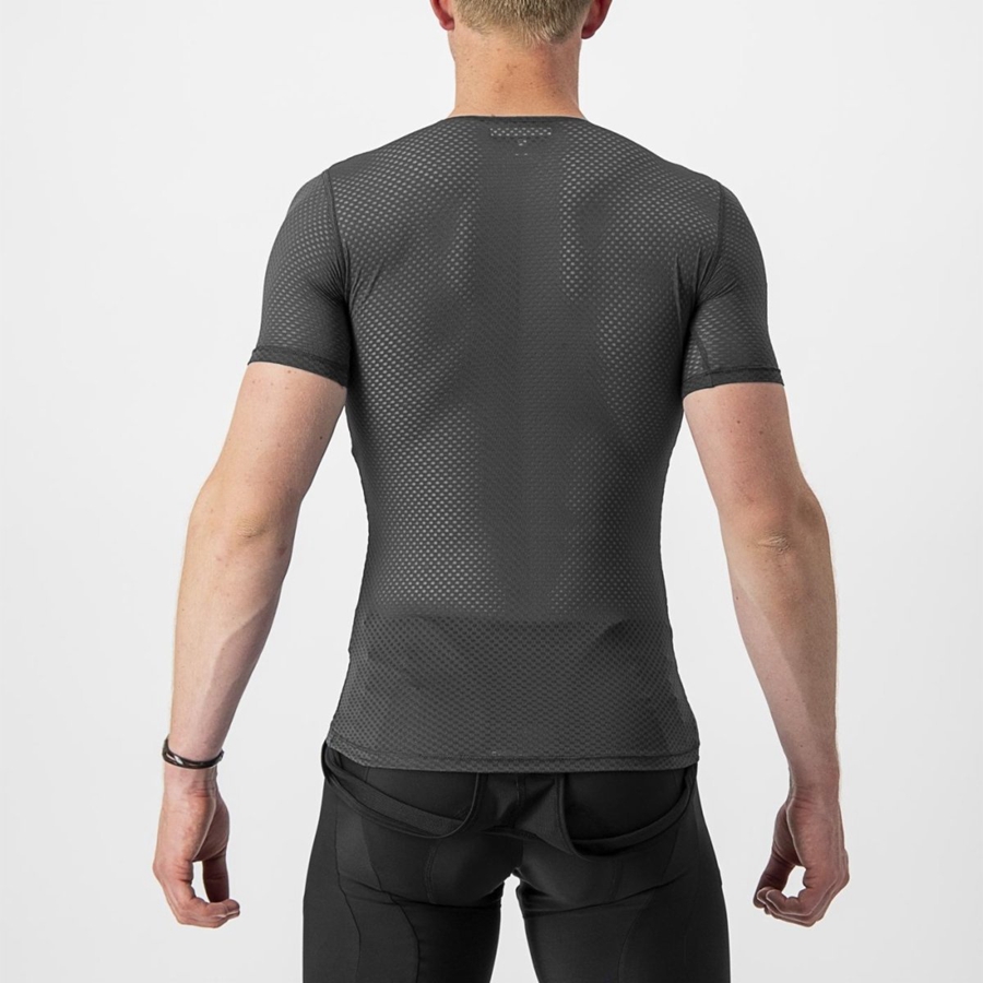 Pánské Základní Vrstva Castelli PRO MESH 2.0 SHORT SLEEVE Černé | QCA496257