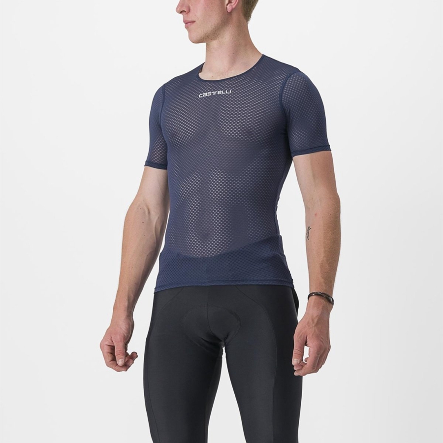 Pánské Základní Vrstva Castelli PRO MESH 2.0 SHORT SLEEVE Blankyt | XWN314706